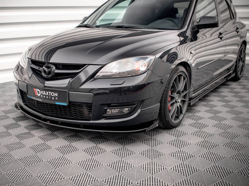 Maxton Design Street PRO Front Splitter V.1 (+flaps) Mazda 3 MPS MK1 2006-2008 Maxton Design SR
