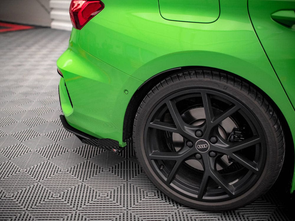 Maxton Design Street PRO Rear Side Splitters (+flaps) Audi RS3 Sedan 8Y 2020- Maxton Design SR
