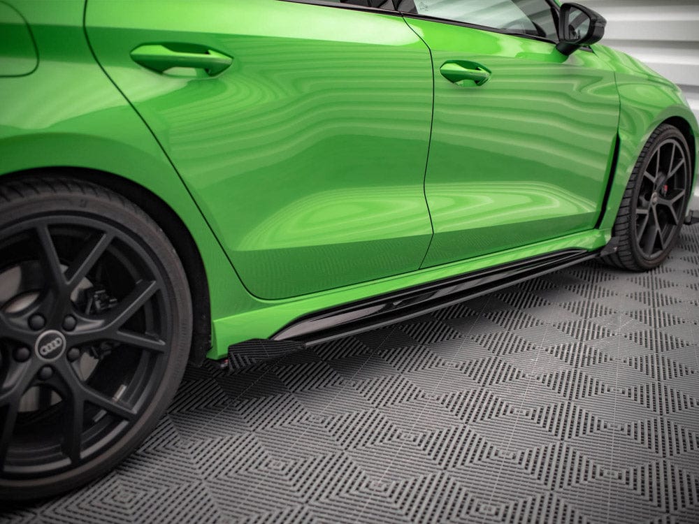 Maxton Design Street PRO Side Skirts Diffusers (+flaps) Audi RS3 Sedan 8Y 2020- Maxton Design SR