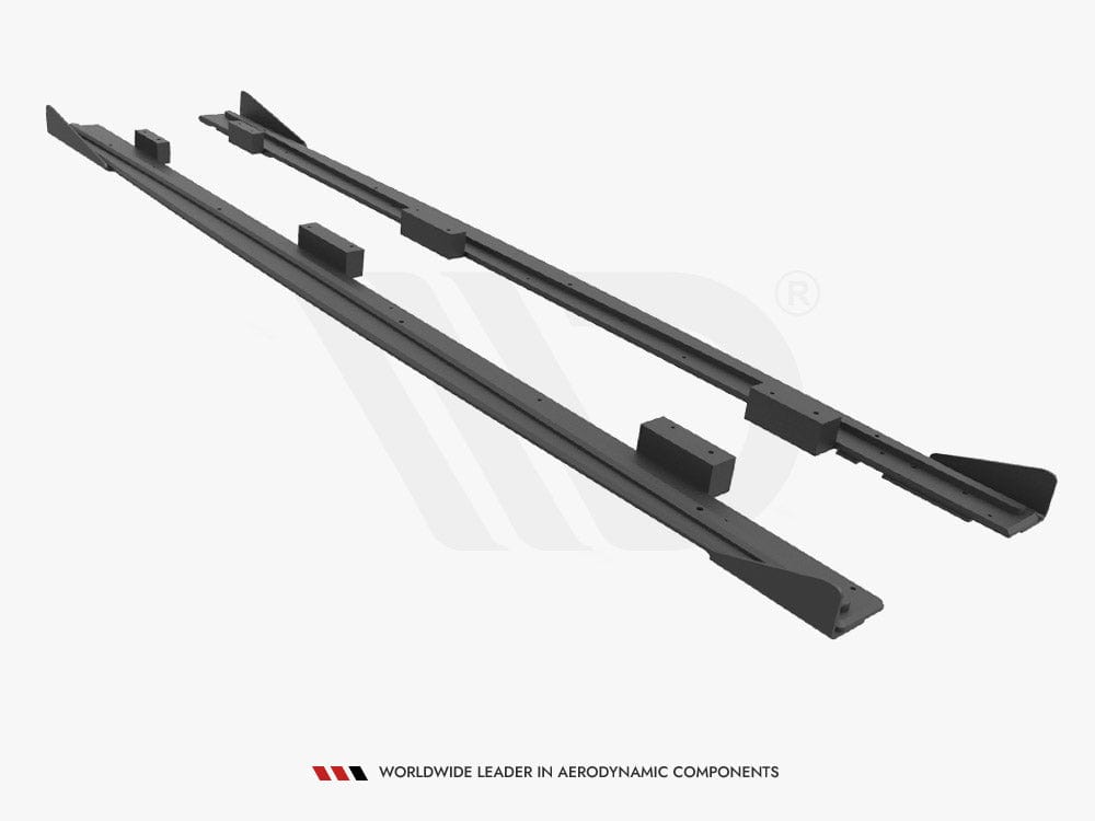 Maxton Design Street PRO Side Skirts Diffusers + Flaps Audi S3 / A3 S-Line Sportback 8V Facelift Maxton Design SR