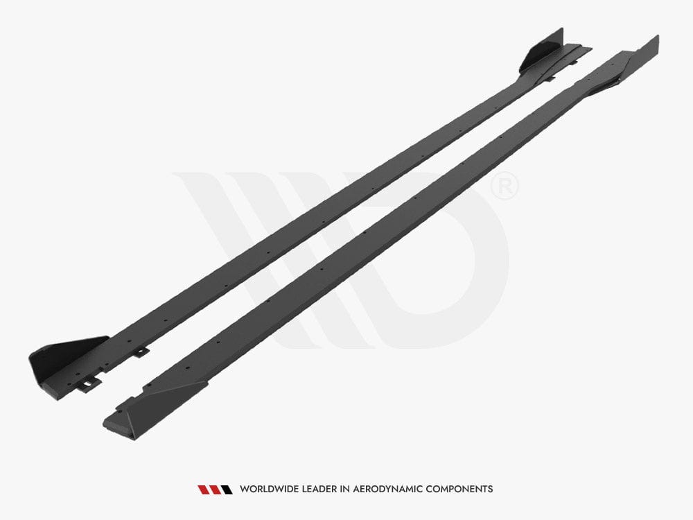 Maxton Design Street PRO Side Skirts Diffusers + Flaps Honda Civic Type-R Mk 11 Maxton Design SR