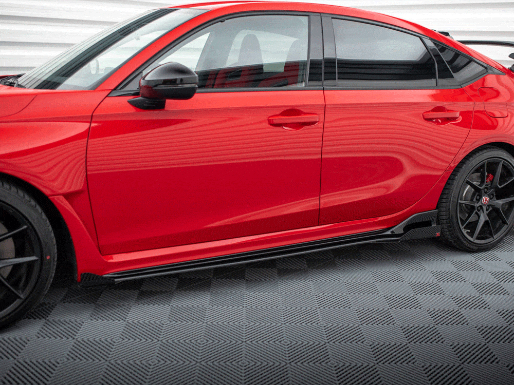 Maxton Design Street PRO Side Skirts Diffusers + Flaps Honda Civic Type-R Mk 11 Maxton Design SR