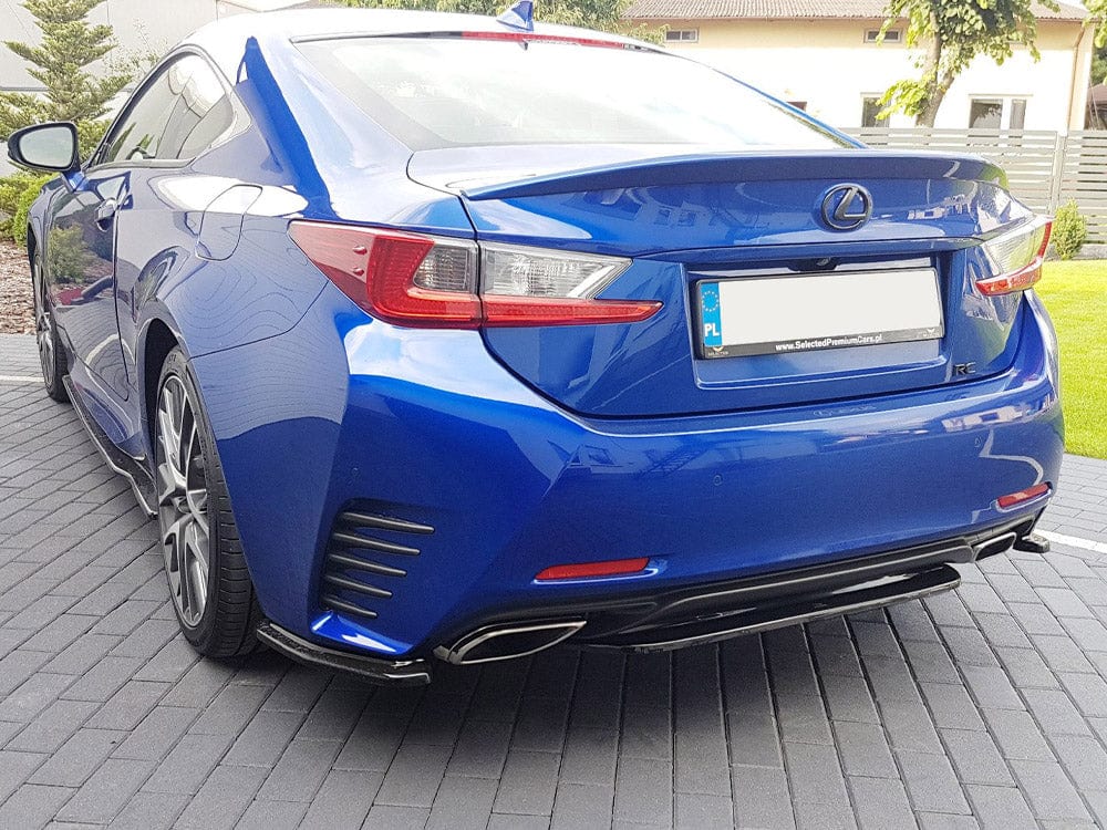 Maxton Design Textured Central Rear Splitter (Without Vertical Bars) Lexus RC 2014-UP Maxton Design SR