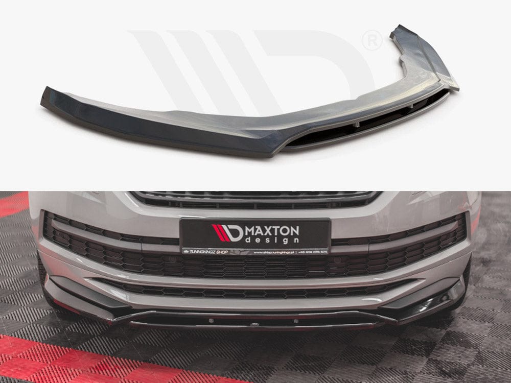 Maxton Design Textured Front Splitter Skoda Kodiaq MK1 Sportline / VRS 2017- Maxton Design SR