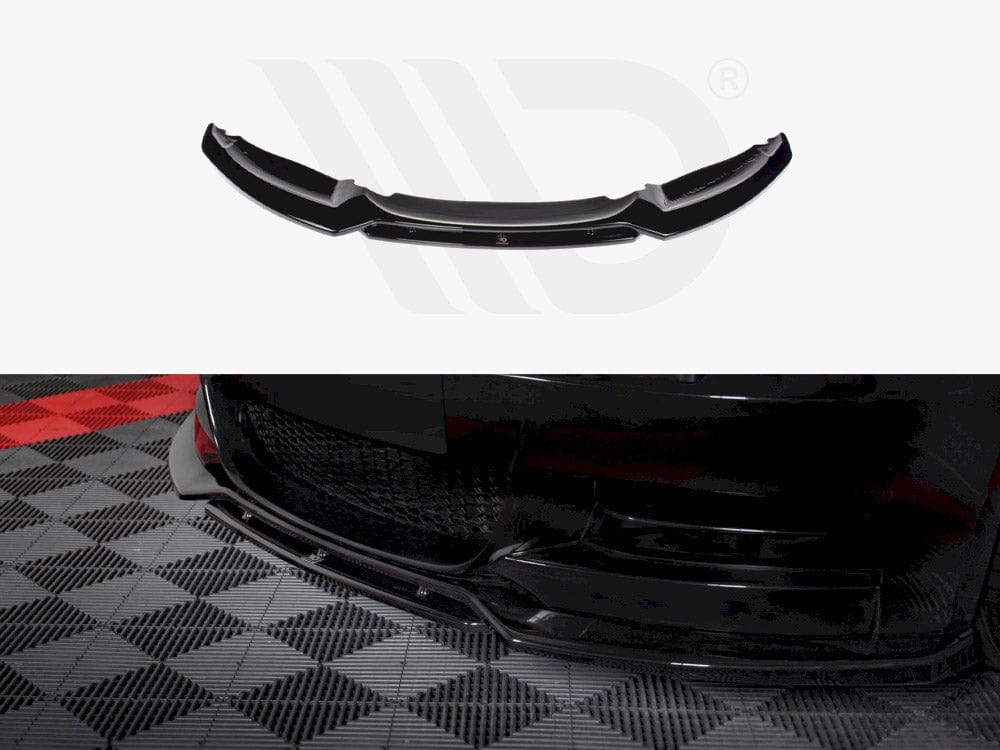 Maxton Design Textured Front Splitter V.1 Bmw 1 E82 Facelift M-sport 2007- 2013 Maxton Design SR