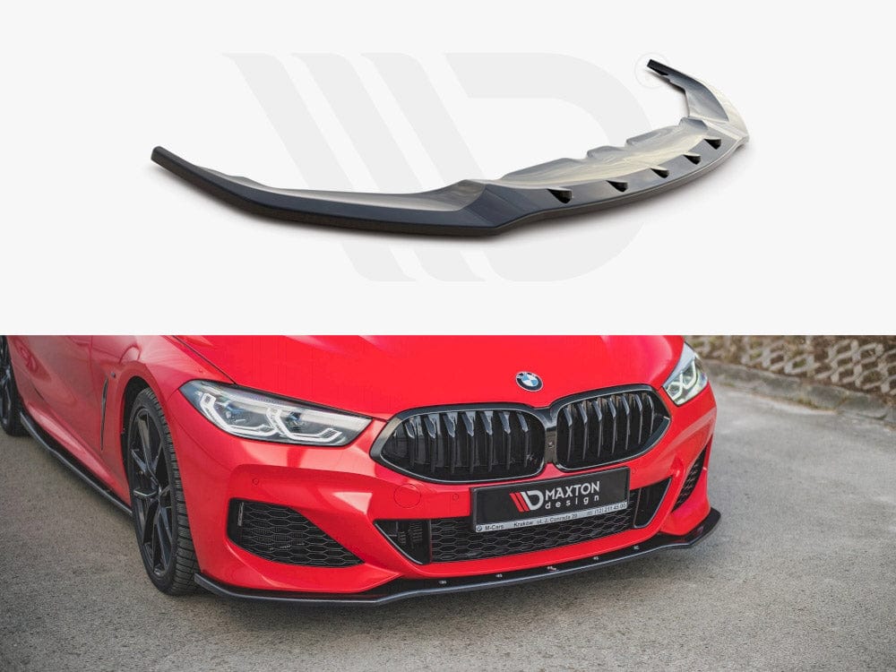 Maxton Design Textured Front Splitter V.1 Bmw 8 Coupe G15 / 8 GRAN Coupe M-pack G16 2018- Maxton Design SR