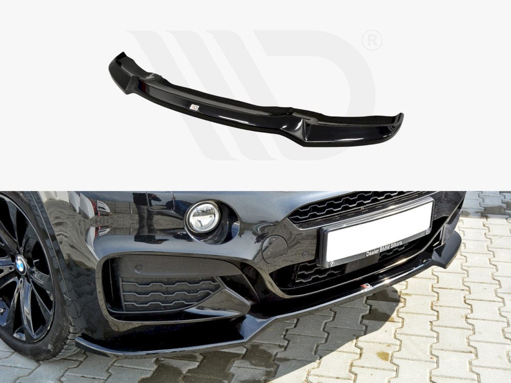Maxton Design Textured Front Splitter V.1 Bmw X6 F16 M Sport 2014-2019 Maxton Design SR