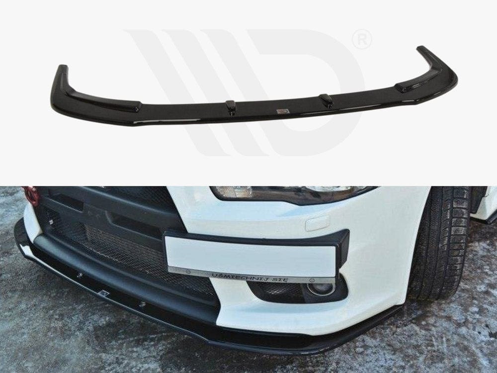 Maxton Design Textured Front Splitter V.1 Mitsubishi Lancer EVO X 2007-2015 Maxton Design SR