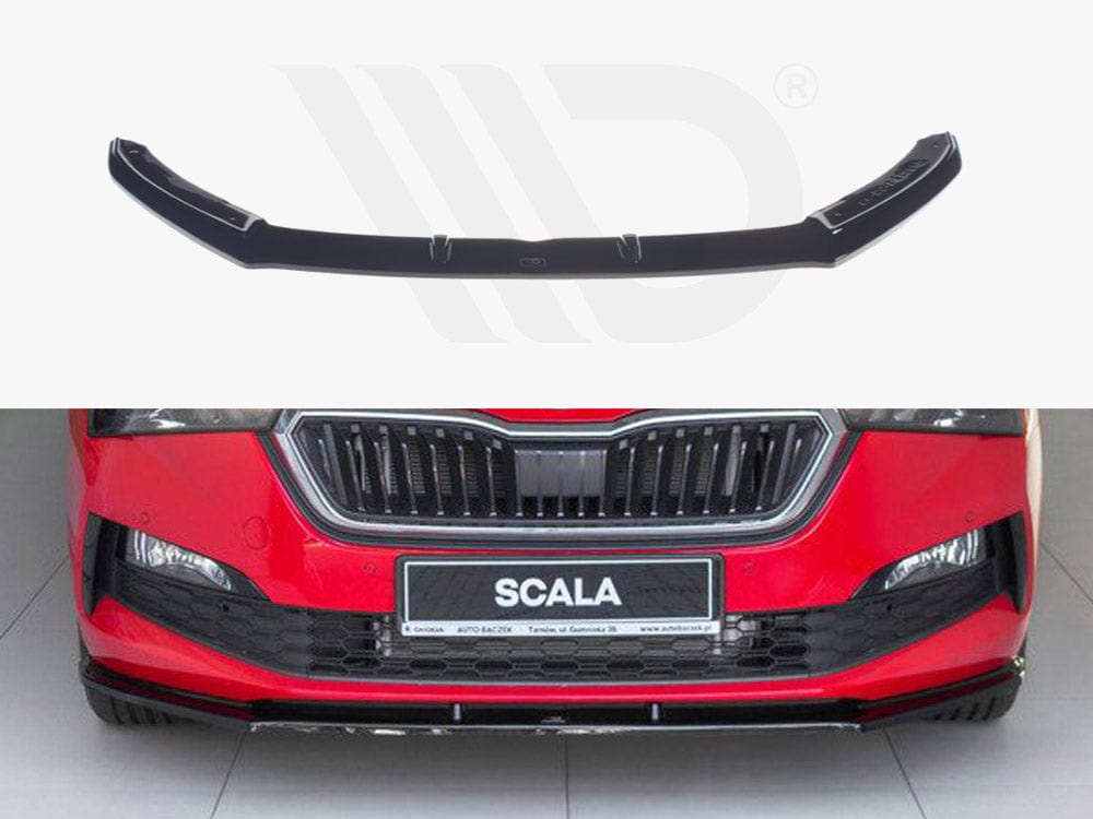 Maxton Design Textured Front Splitter V.1 Skoda Scala 2019-UP Maxton Design SR