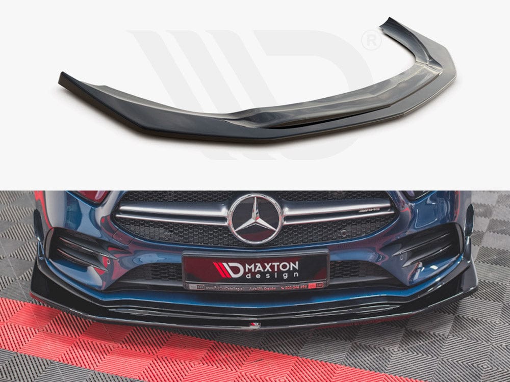 Maxton Design Textured Front Splitter V.3 Mercedes A35 AMG AERO W177 Maxton Design SR