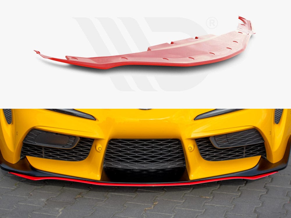 Maxton Design Textured Front Splitter V.3 Toyota Supra MK5 2019- Maxton Design SR