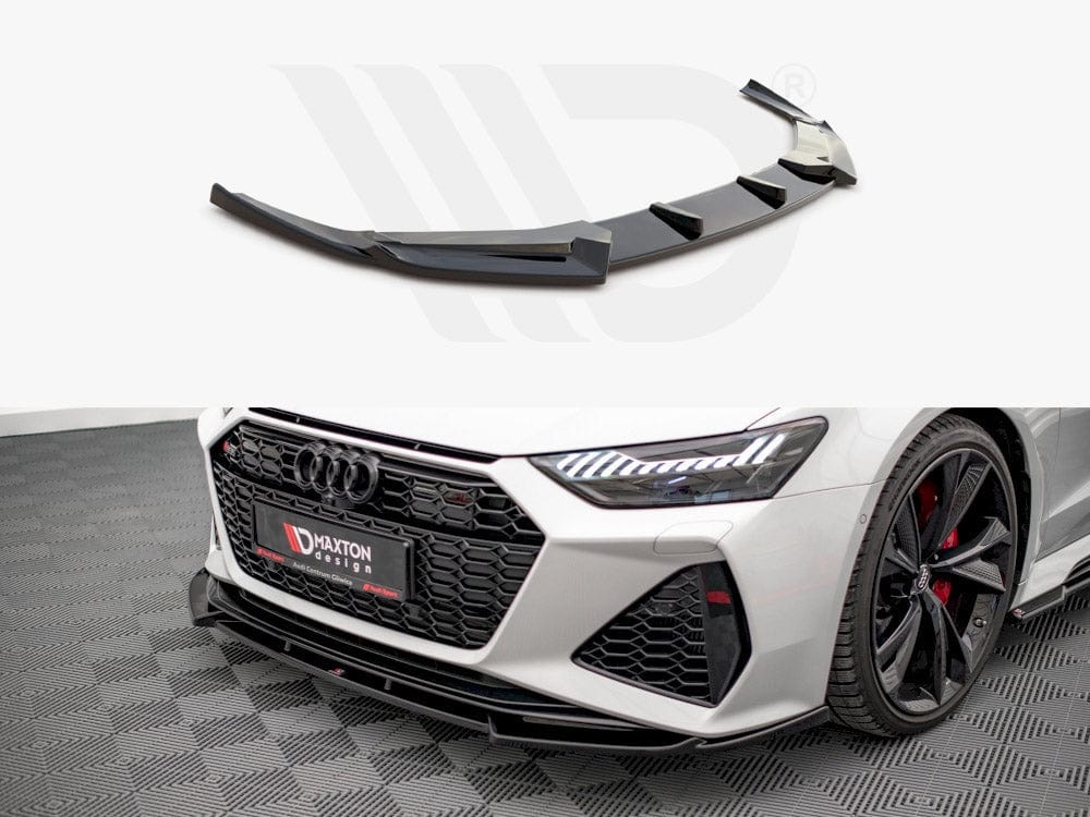Maxton Design Textured Front Splitter V1 Audi RS6 C8 / RS7 C8 2019- Maxton Design SR
