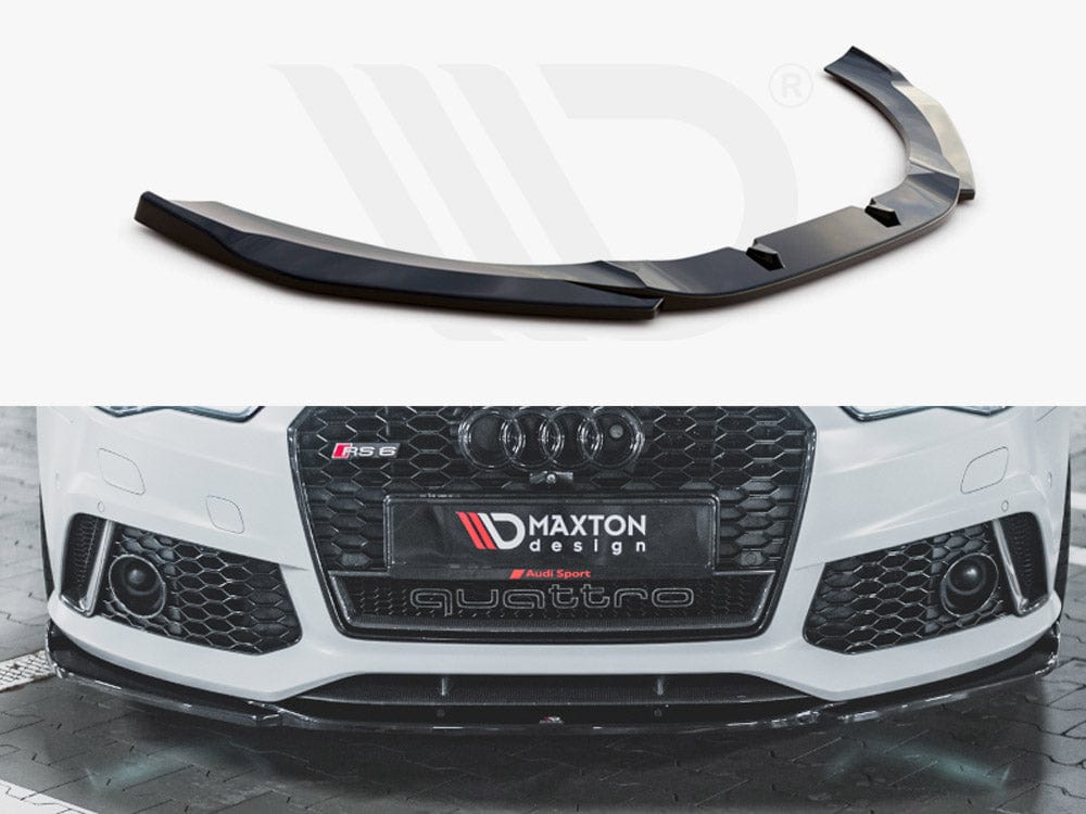 Maxton Design Textured Front Splitter V3 Audi RS6 C7 2013-2017 Maxton Design SR
