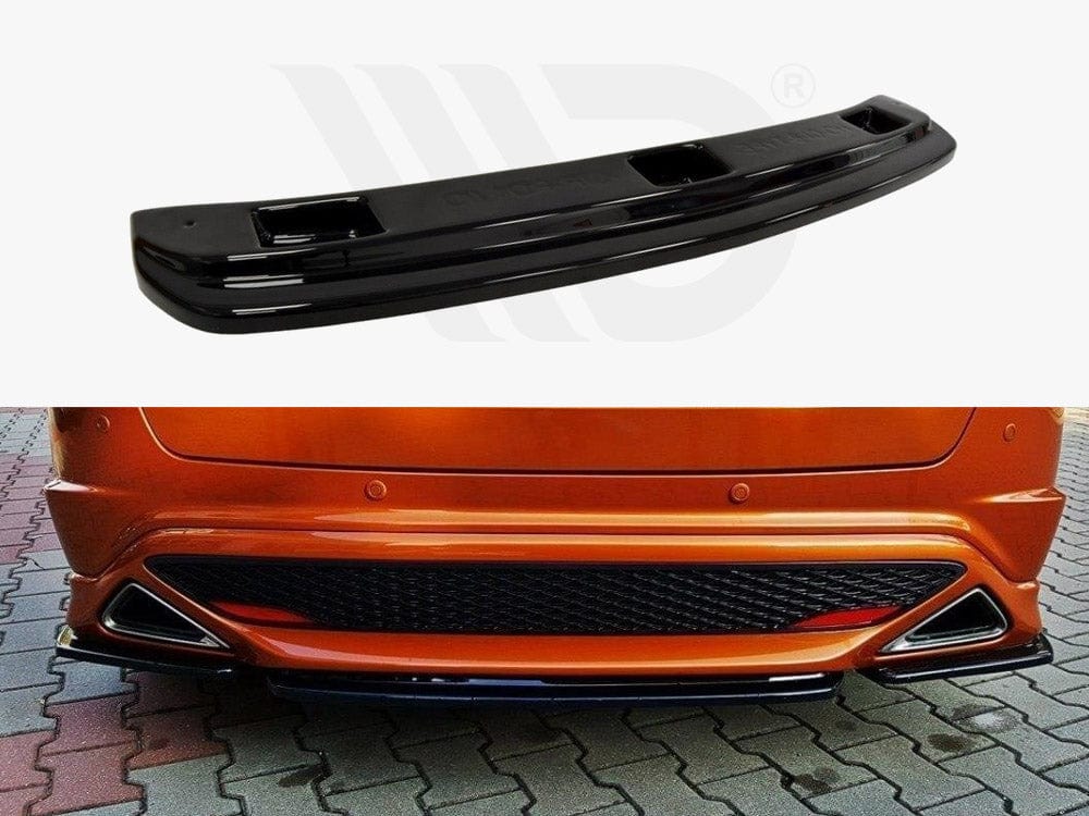 Maxton Design Textured / No Central Rear Splitter Honda Civic VIII Type S/R (Without Vertical Bars) Maxton Design SR