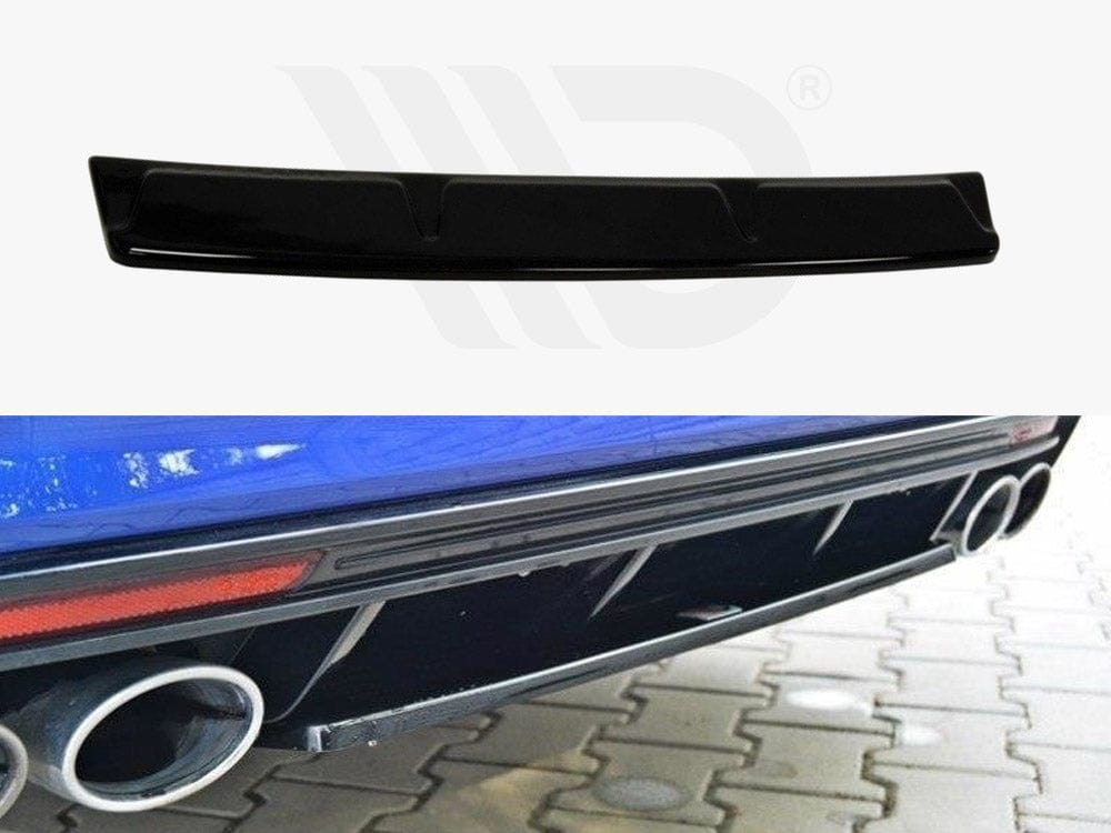 Maxton Design Textured / No Central Rear Splitter VW Golf MK7 R Estate (Without A Vertical BAR) 2013-2016 Maxton Design SR