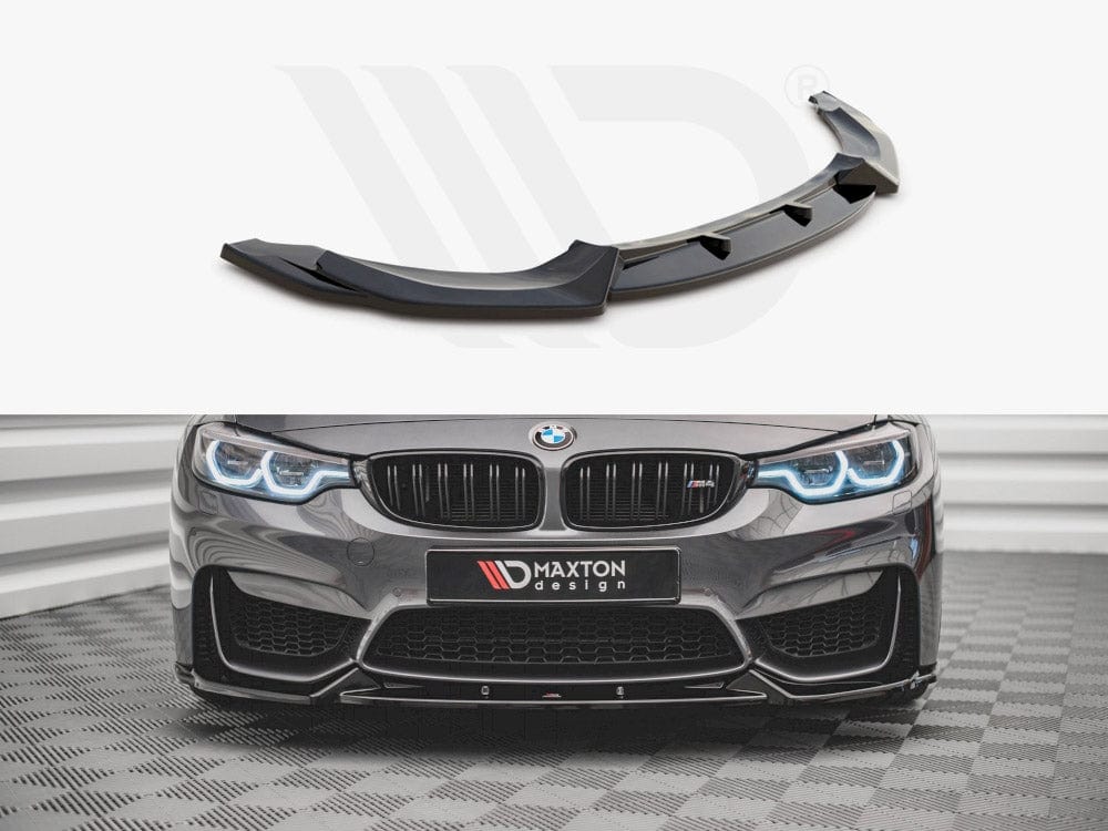 Maxton Design Textured / No Front Splitter Bmw M4 F82 2014- Maxton Design SR