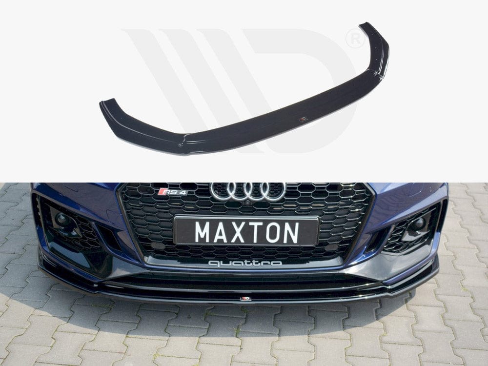 Maxton Design Textured / No Front Splitter V.2 Audi RS4 B9 2017-2019 Maxton Design SR