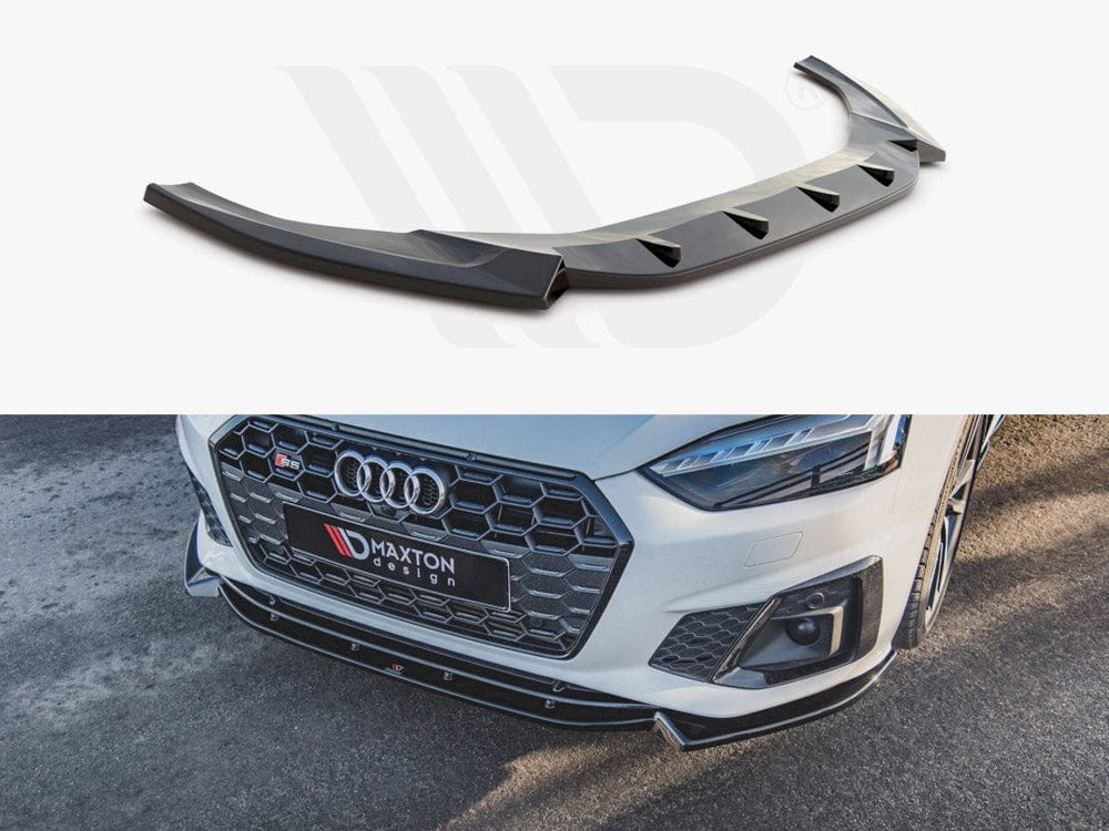Maxton Design Textured / No Front Splitter V.2 Audi S5 / A5 S-Line F5 Facelift Maxton Design SR