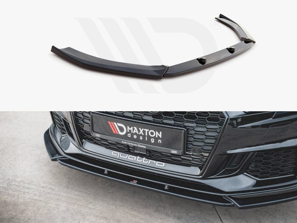 Maxton Design Textured / No Front Splitter V.4 Audi RS3 8V Facelift  2017-UP Maxton Design SR