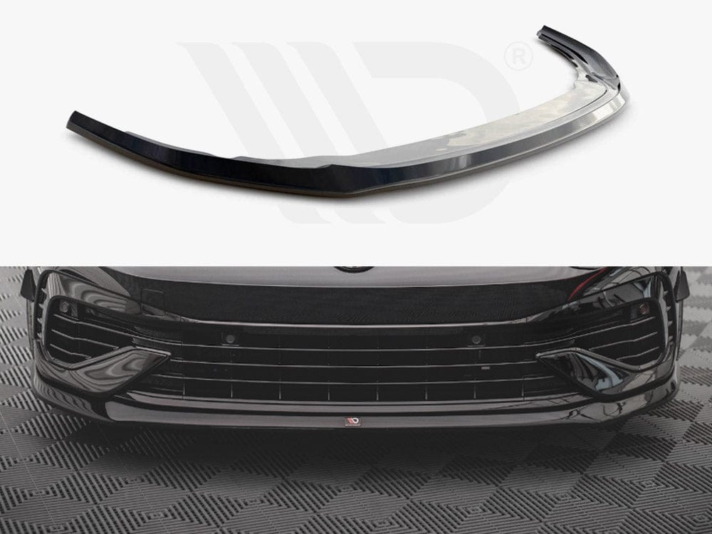 Maxton Design Textured / No Front Splitter V.5 VW Golf R MK8 2020- Maxton Design SR