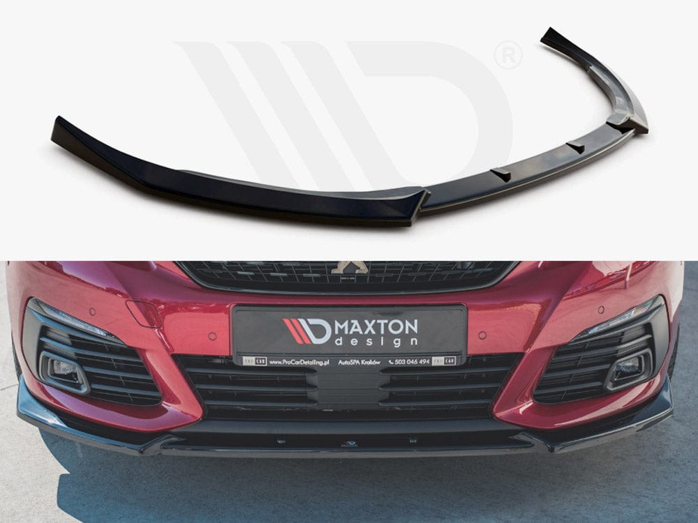 Maxton Design Textured / No Front Splitter V1 Peugeot 308 GT MK2 Facelift 2017- Maxton Design SR