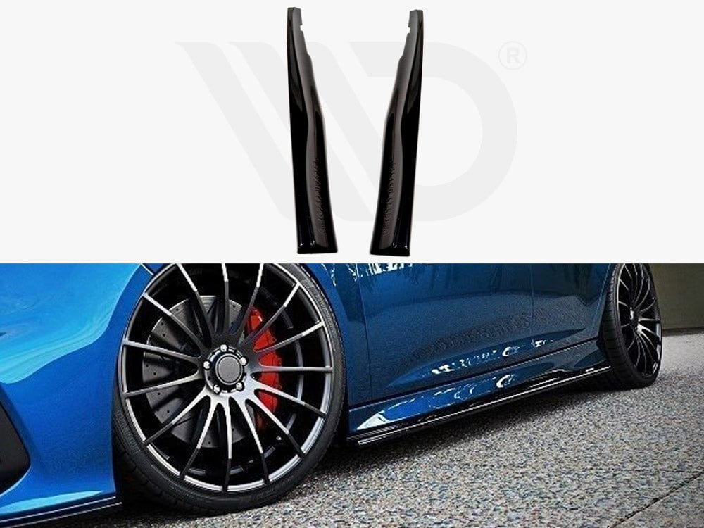 Maxton Design Textured / No Side Skirts Diffusers Ford Focus MK3 ST Facelift Maxton Design SR