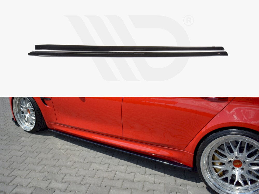 Maxton Design Textured / No Side Skirts Diffusers V.1 Bmw M3 F80 2014-18 Maxton Design SR