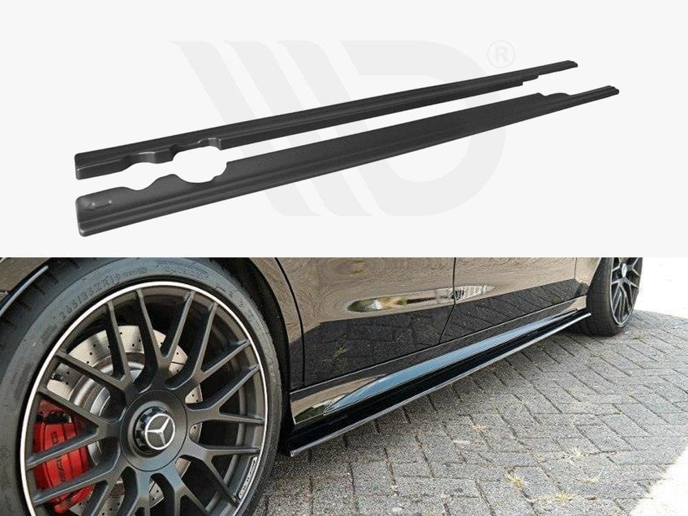 Maxton Design Textured / No Side Skirts Splitters Mercedes C-class S205 63 AMG Estate 2015-2018 Maxton Design SR