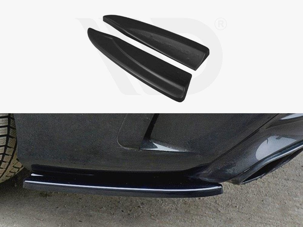 Maxton Design Textured Rear Side Splitters Mercedes CLA A45 AMG C117 Facelift 2017-UP Maxton Design SR