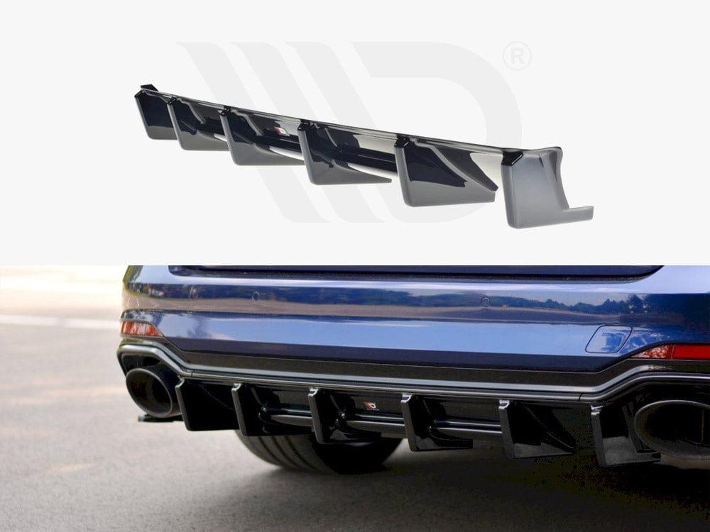 Maxton Design Textured Rear Valance Audi RS4 B9 Avant 2017-2019 Maxton Design SR