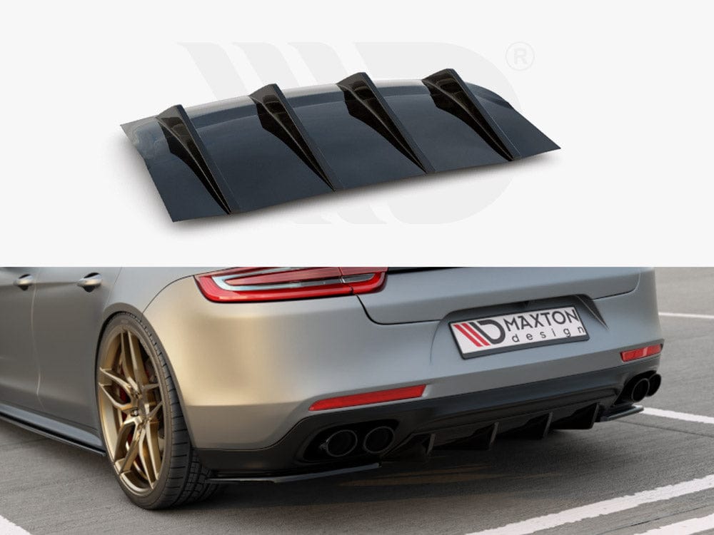 Maxton Design Textured Rear Valance Porsche Panamera GTS 971 2019- Maxton Design SR
