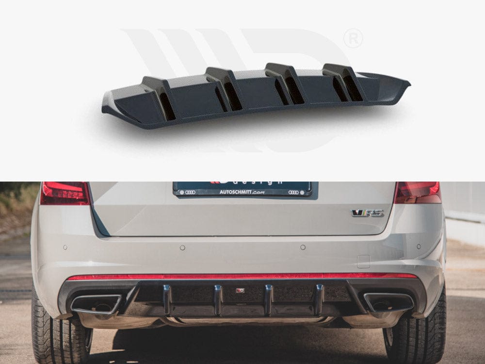 Maxton Design Textured Rear Valance V.1 Skoda Octavia VRS MK3/ MK3.5 Hatchback / Estate Maxton Design SR