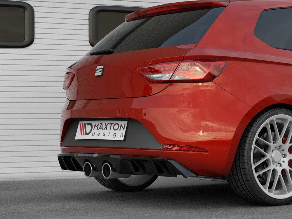 Maxton Design Textured Rear Valance V.2 Seat Leon MK3 Cupra Facelift 2017- Maxton Design SR