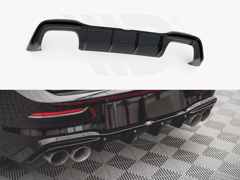 Maxton Design Textured Rear Valance V.2 Volkswagen Golf R MK8 2020- Maxton Design SR