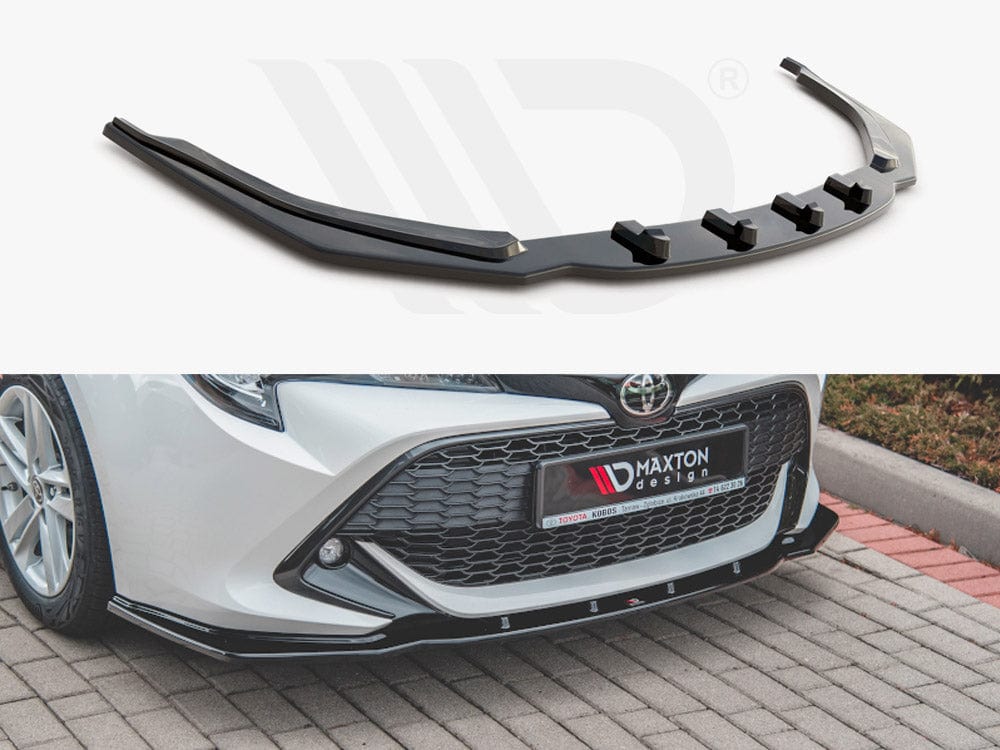 Maxton Design Textured / Red Front Splitter V1 Toyota Corolla MK12 Touring Sports/ Hatchback 2019- Maxton Design SR