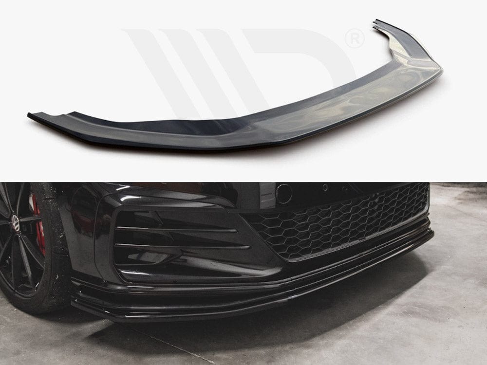 Maxton Design Textured / Red Front Splitter VW Golf MK7.5 GTI TCR 2019 Maxton Design SR
