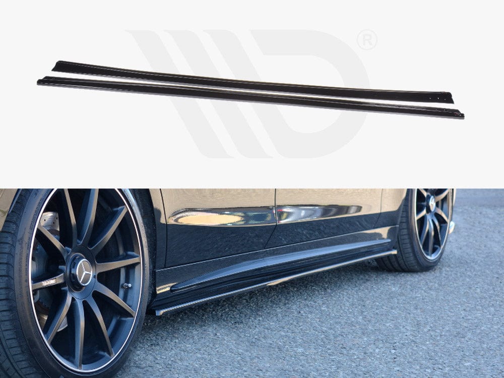 Maxton Design Textured / Red Side Skirts Splitters Mercedes-benz S-class Amg-line W222 2013-2017 Maxton Design SR