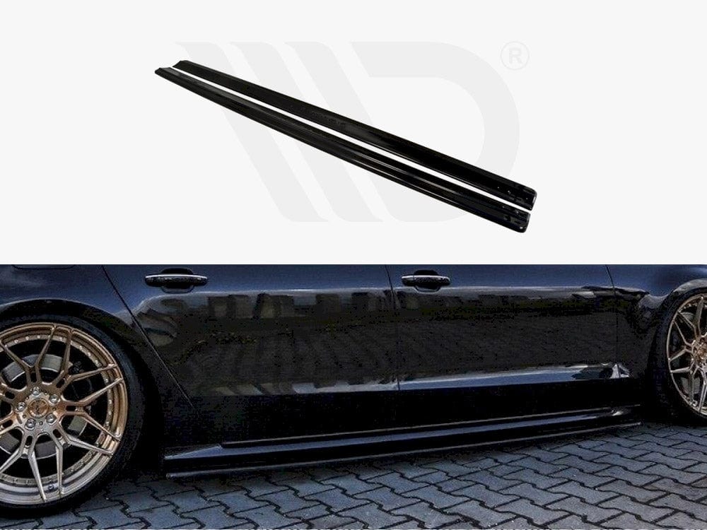 Maxton Design Textured Side Skirts Diffusers Audi S8 D4 FL 2015-2017 Maxton Design SR