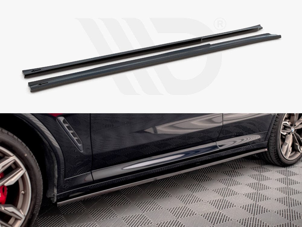 Maxton Design Textured Side Skirts Diffusers V.1 BMW X3 M40d / M40i / M-Pack G01 Maxton Design SR