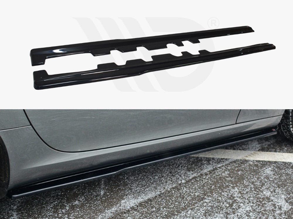 Maxton Design Textured Side Skirts Splitters Mercedes-benz SLK R172 Standard 2011-2015 Maxton Design SR