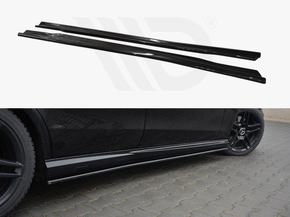 Maxton Design Textured Side Skirts Splitters Mercedes E-class 212 63 AMG 2009-2012 Maxton Design SR