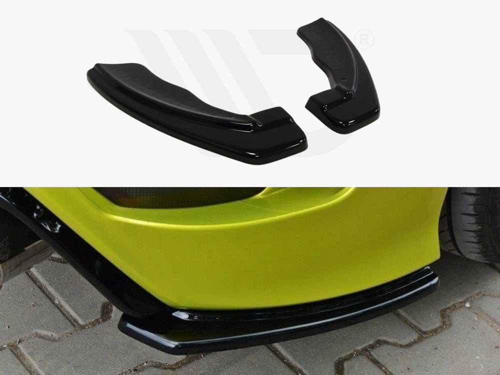 Maxton Design Textured / White Rear Side Splitters Ford Focus MK2 RS Maxton Design SR