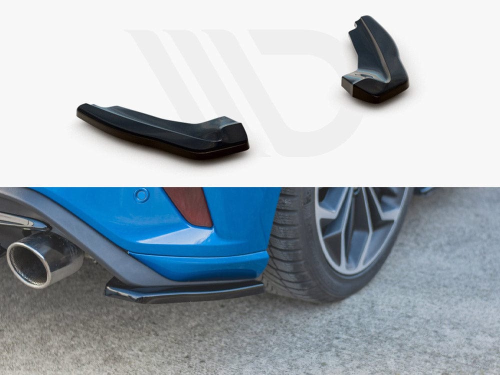 Maxton Design Textured / White Rear Side Splitters Ford Focus MK4 ST 2019- Maxton Design SR