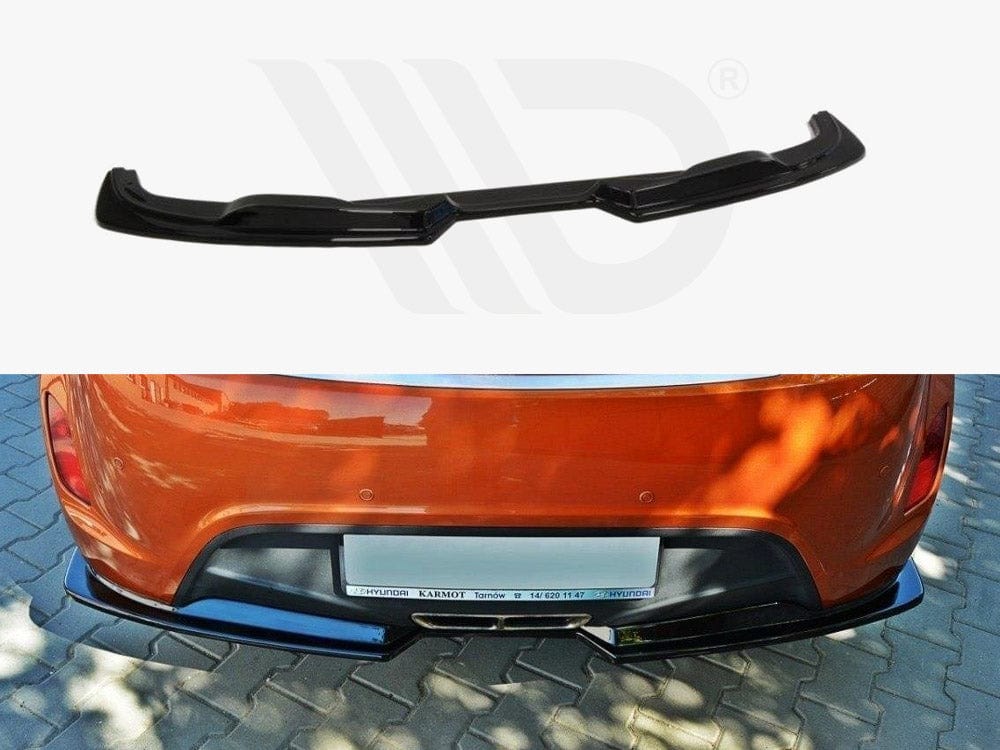 Maxton Design Textured / White Rear Splitter Hyundai Veloster Maxton Design SR
