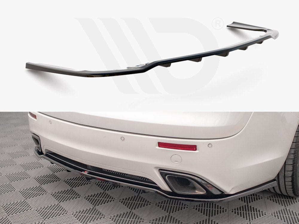 Maxton Design Textured / Yellow Central Rear Splitter (Vertical Bars) Opel / Vauxhall Insignia OPC Mk1 Maxton Design SR