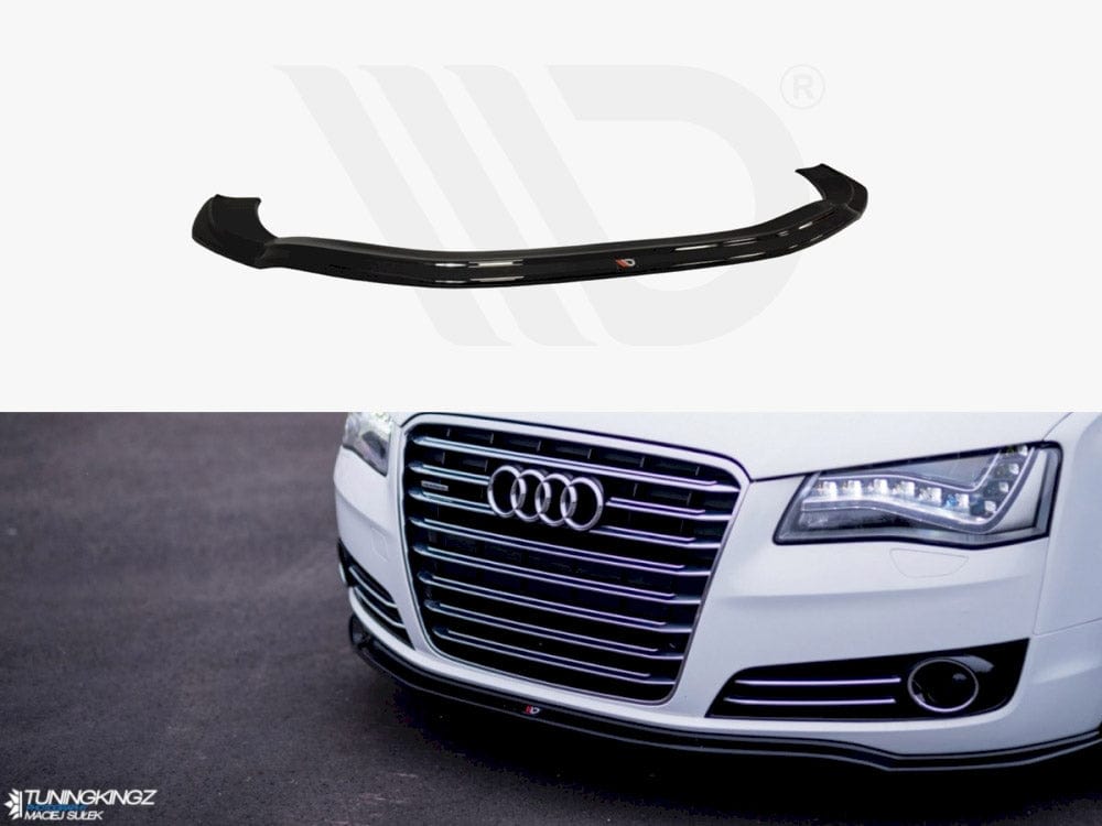 Maxton Design Textured / Yellow Front Splitter Audi A8 D4 2009-2013 Maxton Design SR