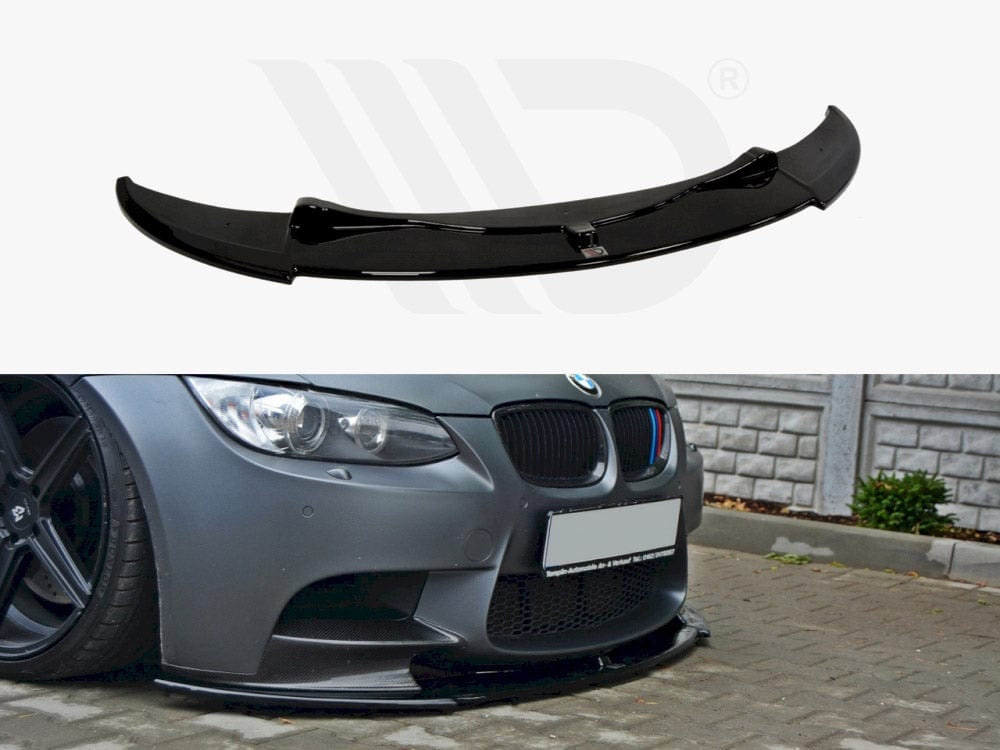 Maxton Design Textured / Yellow Front Splitter Bmw M3 E92 / E93 (Preface Model Fits M Performance Splitters) 2007-2013 Maxton Design SR