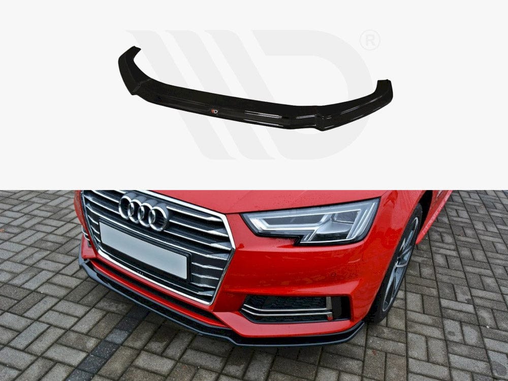 Maxton Design Textured / Yellow Front Splitter V.1 Audi S4 / A4 S-line B9 Maxton Design SR
