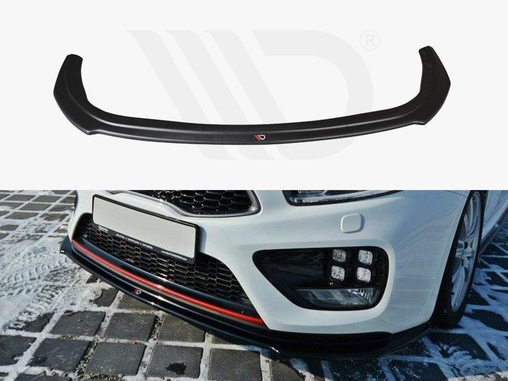 Maxton Design Textured / Yellow Front Splitter V.1 KIA Cee'd GT MK2 2013-2018 Maxton Design SR