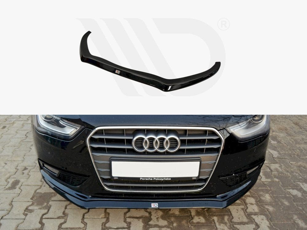 Maxton Design Textured / Yellow Front Splitter V.2 Audi A4 B8 Facelift Maxton Design SR